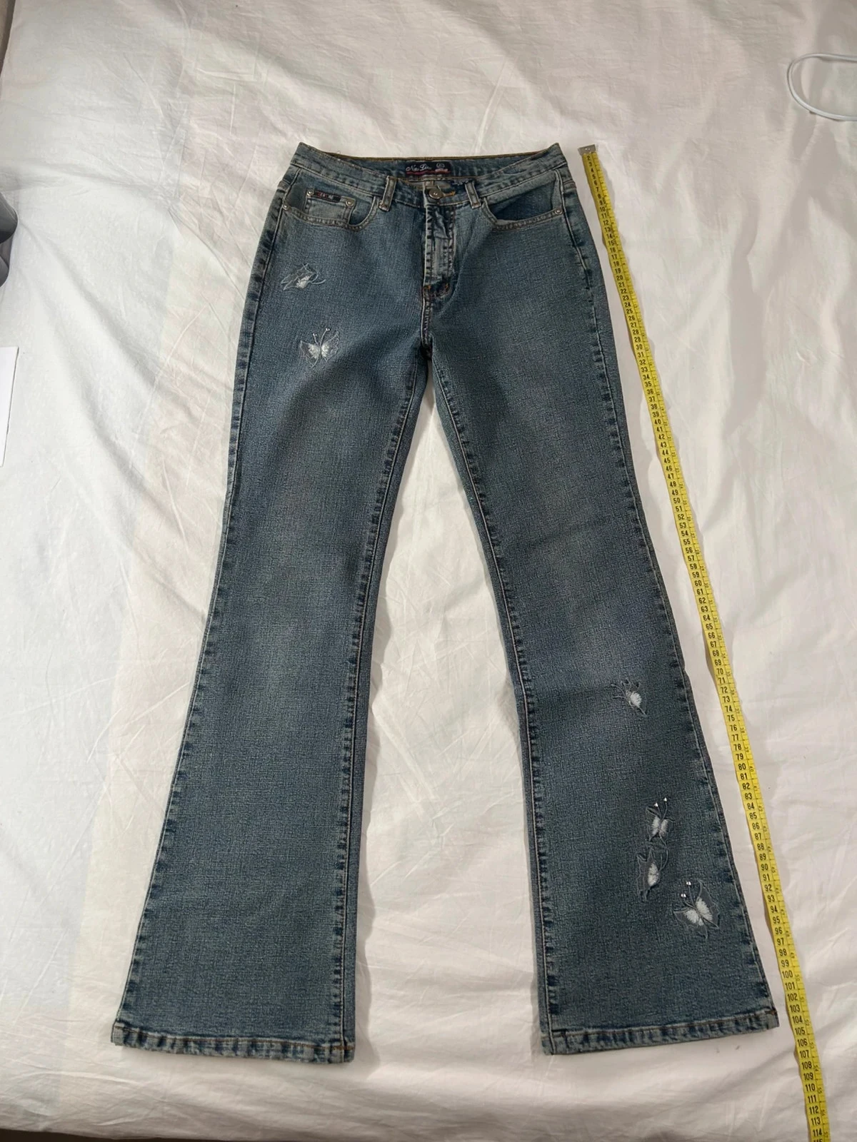 Jean évasé bleu marine new line jeans (w29 l45)